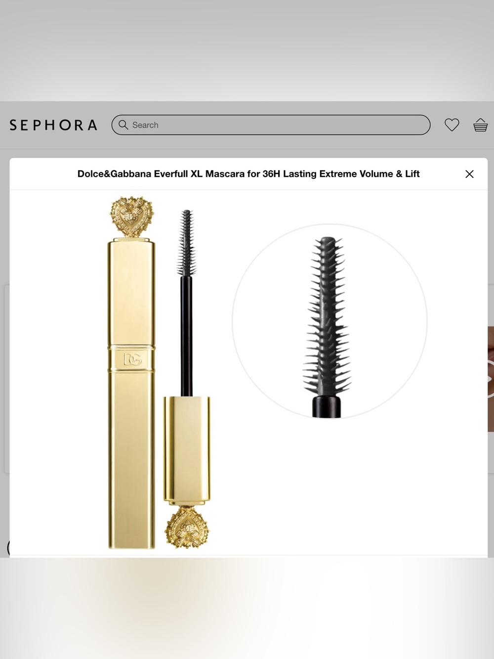Dolce&Gabbana Everfull XL Mascara for 36H Lasting Extreme Volume & Lift - Picture 3 of 6